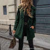 Solid Color Loose Fit Fashion Slim Hat Woolen Coat