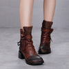 Fashion Personality Women's Retro Chunky Heel Ankle Boots