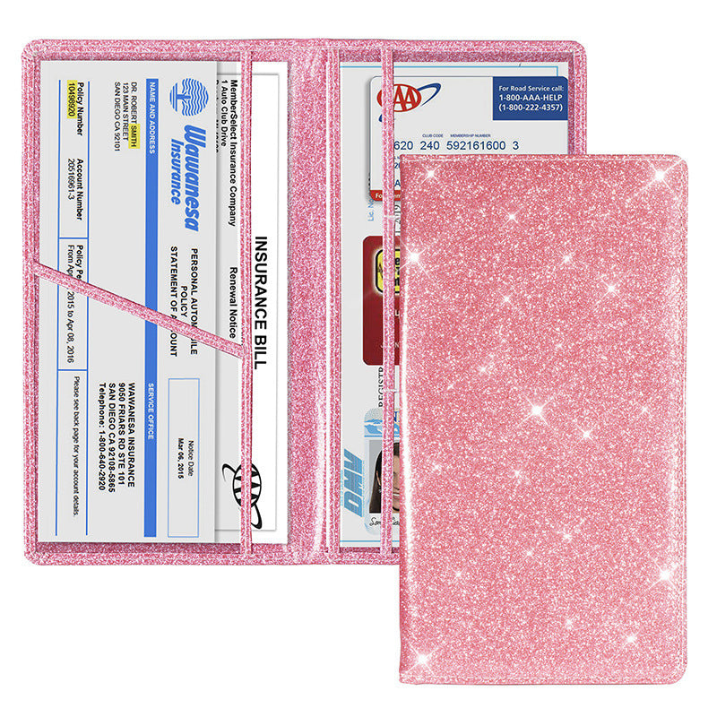 Copertura protettiva della polizza assicurativa per auto Documento di immatricolazione di un'auto