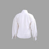 Stylish And Elegant Womens Pleated High-neck Blouse With Puffed Sleeves