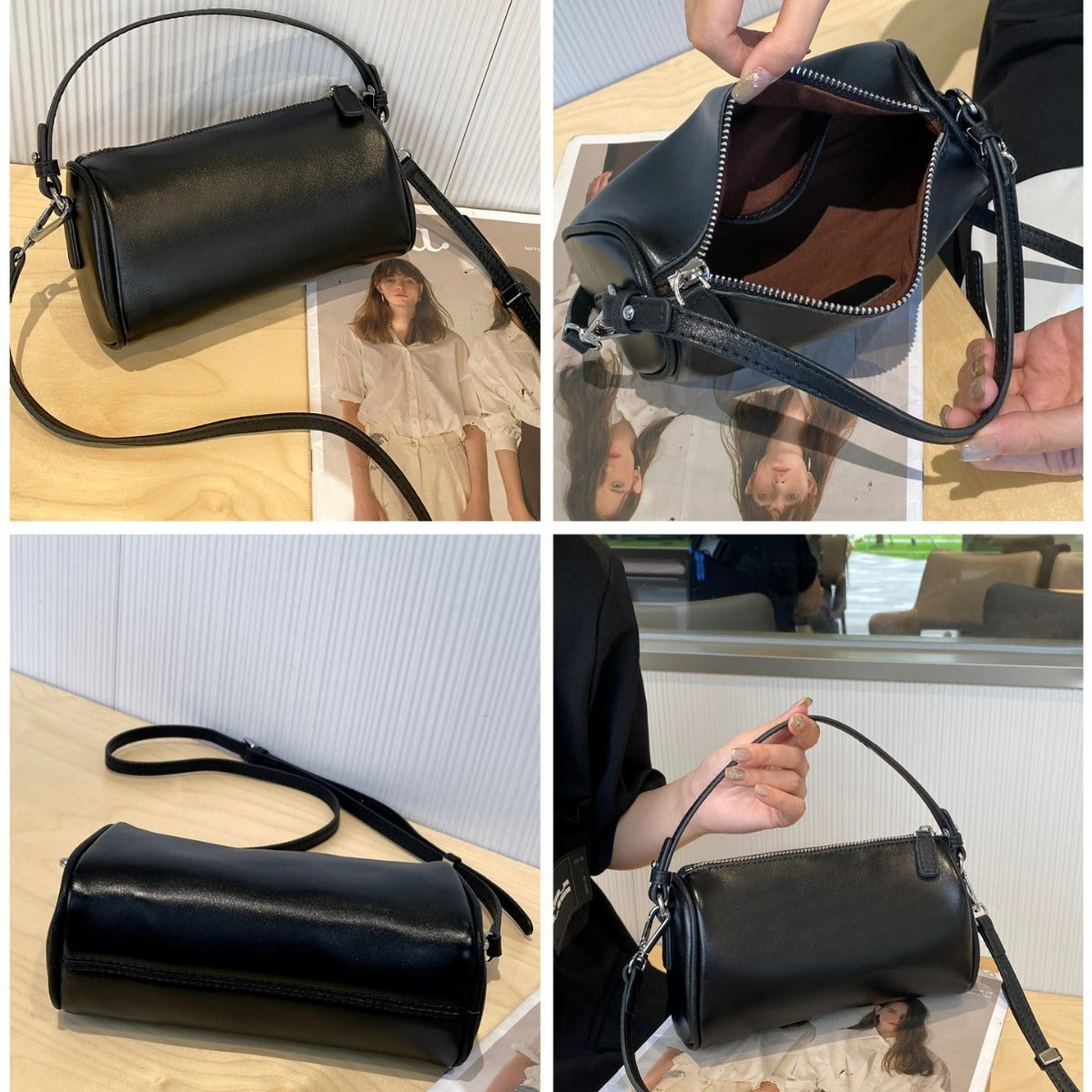 New First Layer Vegetable Tanning Leather Mobile Phone Bag All-matching And Lightweight