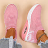 Scarpe sportive da donna taglie forti, traspiranti, con calzini in maglia Fly, slip-on, comode e comode
