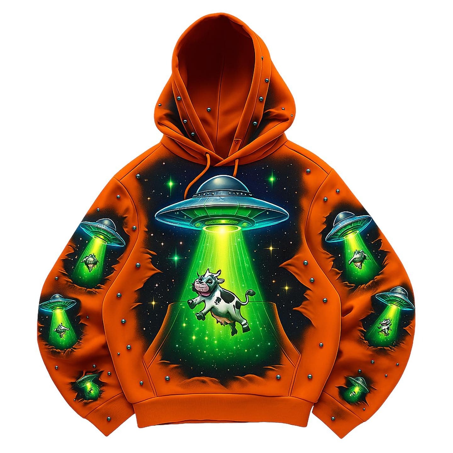 Fashion Casual Printed Polyester Sweater