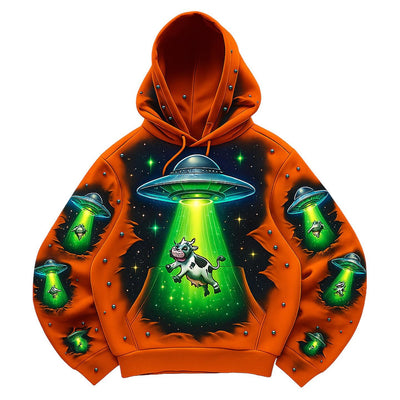 Fashion Casual Printed Polyester Sweater