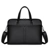 Men's PU Portable Oblique Span Business Briefcase Large Capacity Travel