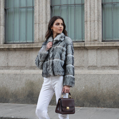 Nuovo cappotto di pelliccia di coniglio rex importato da Totoro