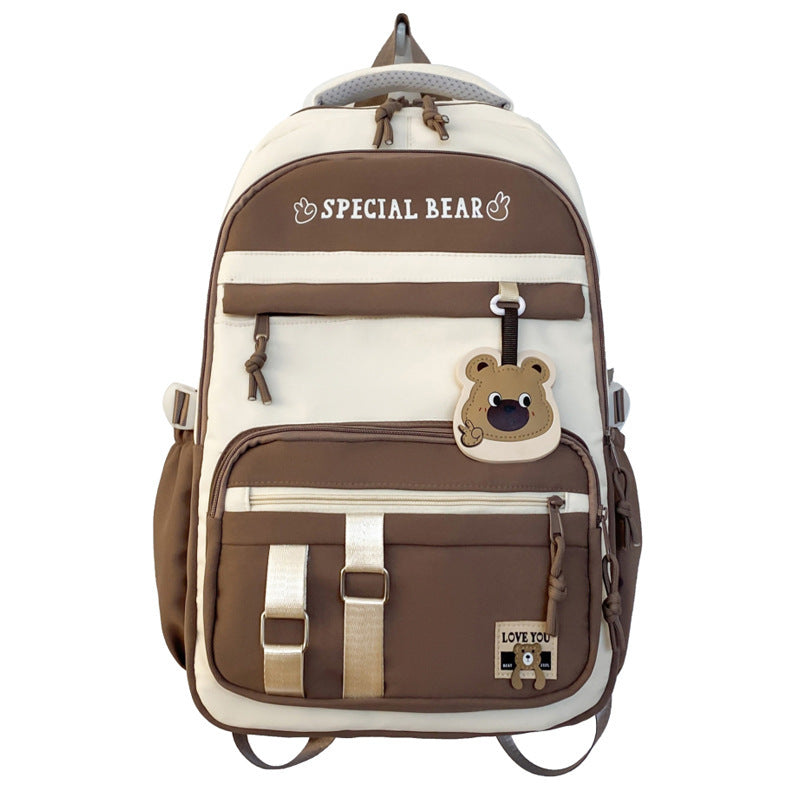 Zaino scolastico portatile di grande capacità per studenti, per alleviare il peso