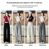 Women's High Waist Slimming And Straight Draping Casual Wide Leg Sweatpants