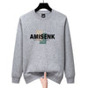 Fleece-lined Loose-fitting Casual Round-neck Long-sleeved T-shirt