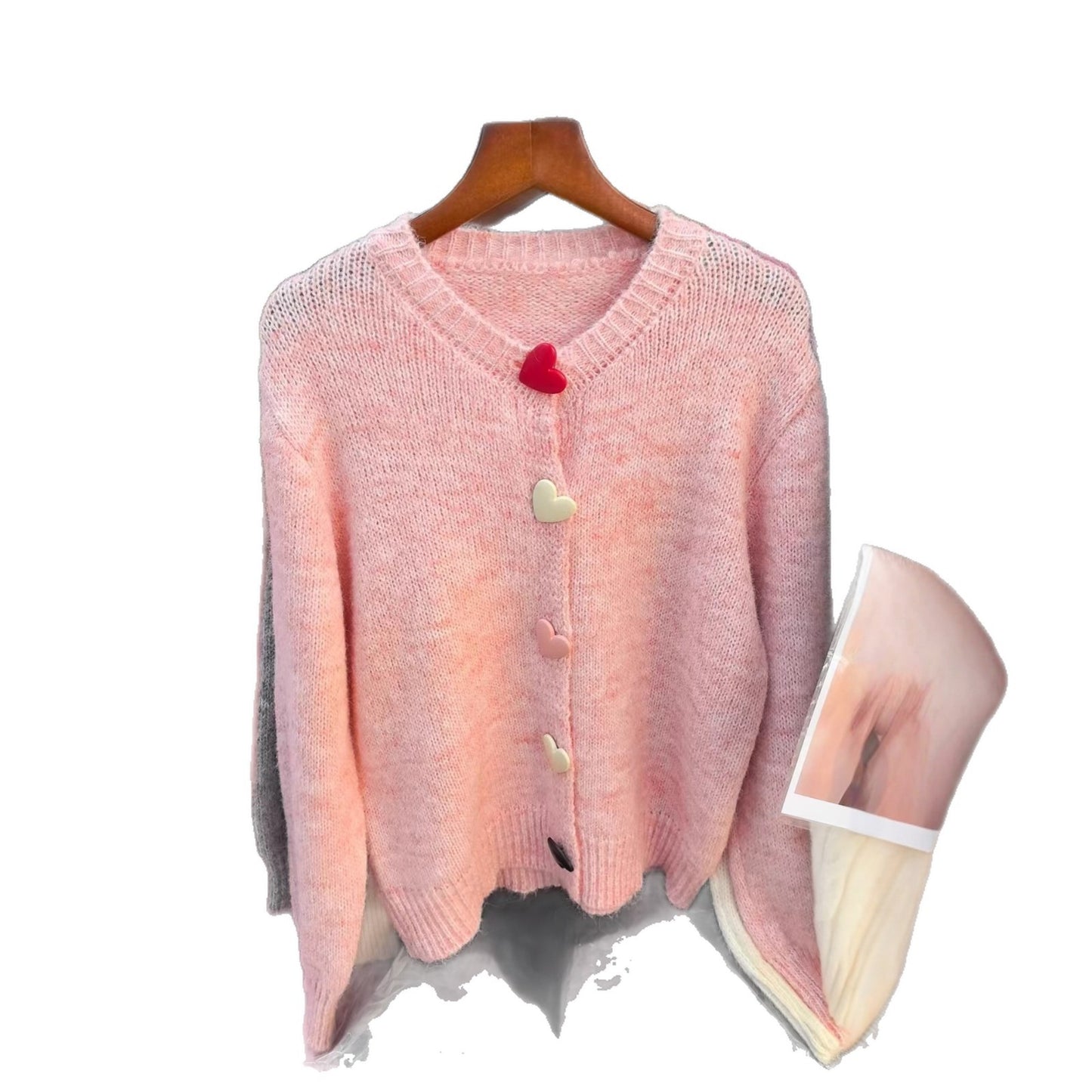 High-grade Idle Style Loose Crew Neck Coat