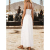 Women's Strapless Embroidered Vacation Dress