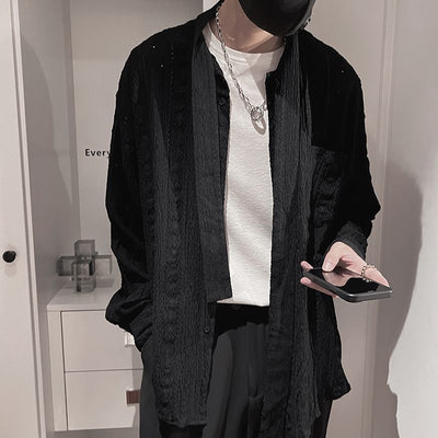 Casual Jacket Light Luxury Mid-length Knitted Cardigan