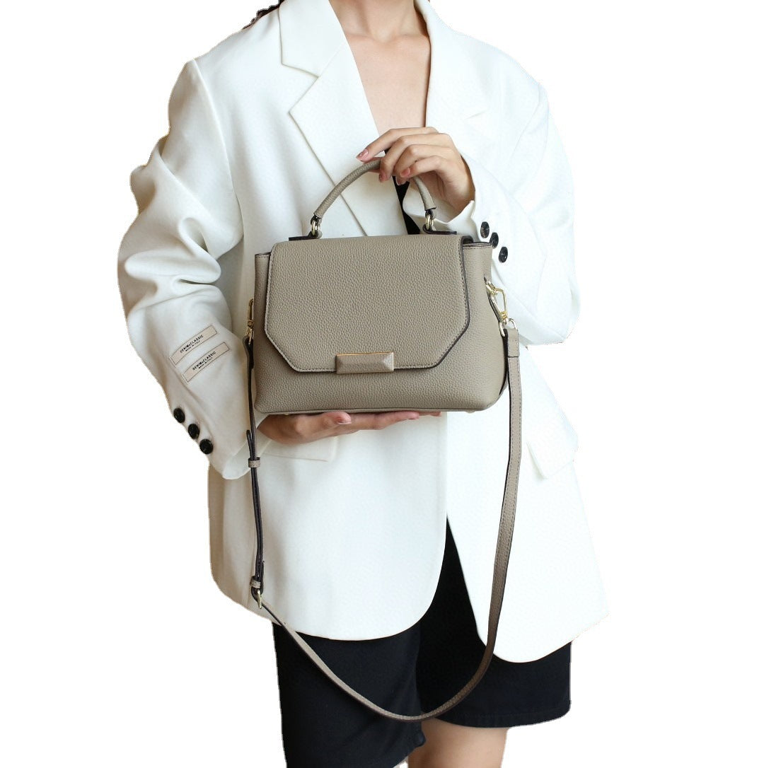 Borsa a mano monospalla da donna in vera pelle alla moda