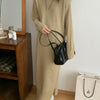 Idle Style Pullover Thickened Plus Size Bottoming Loose Knitted Dress Women