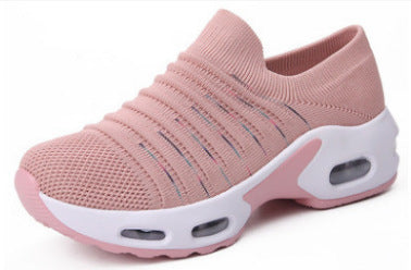 Plus Size Fly-knit Socks Shoes Women's Stretch Knitted