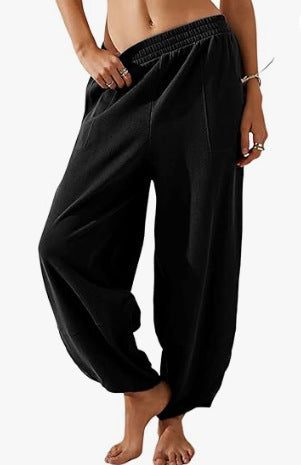 Women's Cotton And Linen Loose Wide-leg Pants Casual