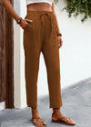 Women's New Lace-up Drawstring Loose Casual Pants