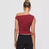 Top sexy da donna senza maniche con spalle scoperte
