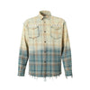 Autumn Retro Wash Stitching Long-sleeved Shirt