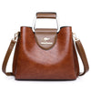 Large Capacity Totes Middle-aged High-grade Soft Leather Shoulder