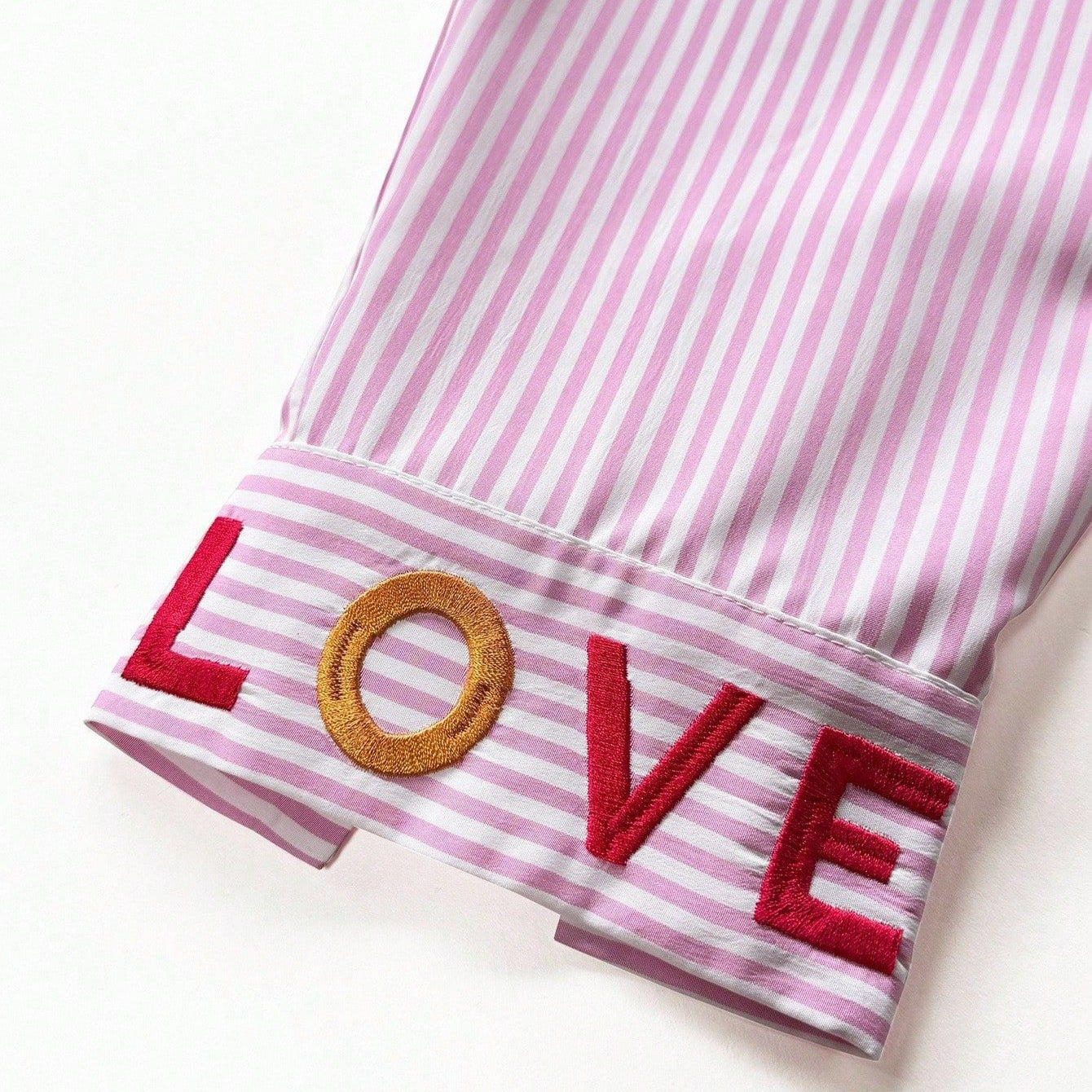 Camicia a maniche lunghe ricamata casual da donna