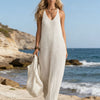 Beach Vacation Strap Knit Maxi Dress