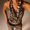 Back-cross Strap Design Backless Halter Vest