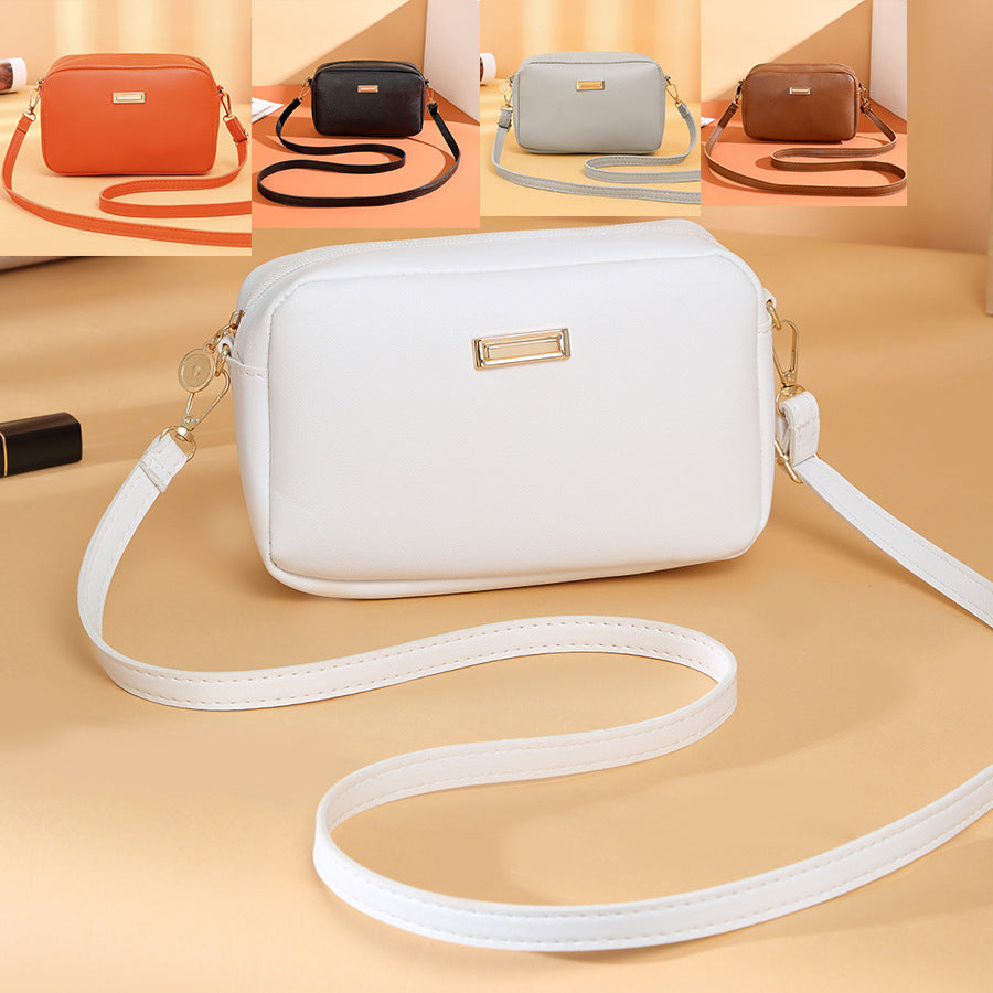 Materiale PU semplice e tinta unita per donna