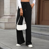 Drawstring Fashionable Casual Loose Straight Trousers