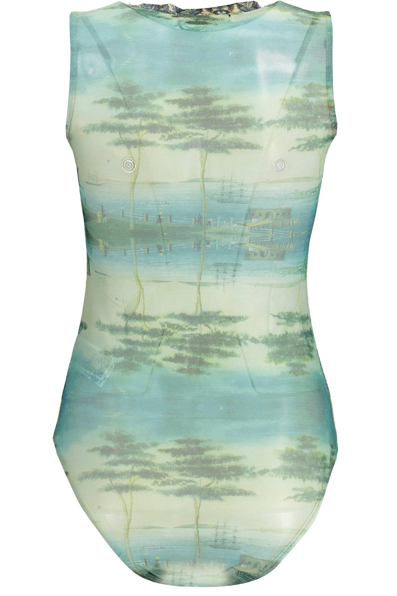 "DESIGUAL BODY A CANOTTA DONNA VERDE"