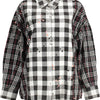 "DESIGUAL CAMICIA MANICHE LUNGHE DONNA NERO"