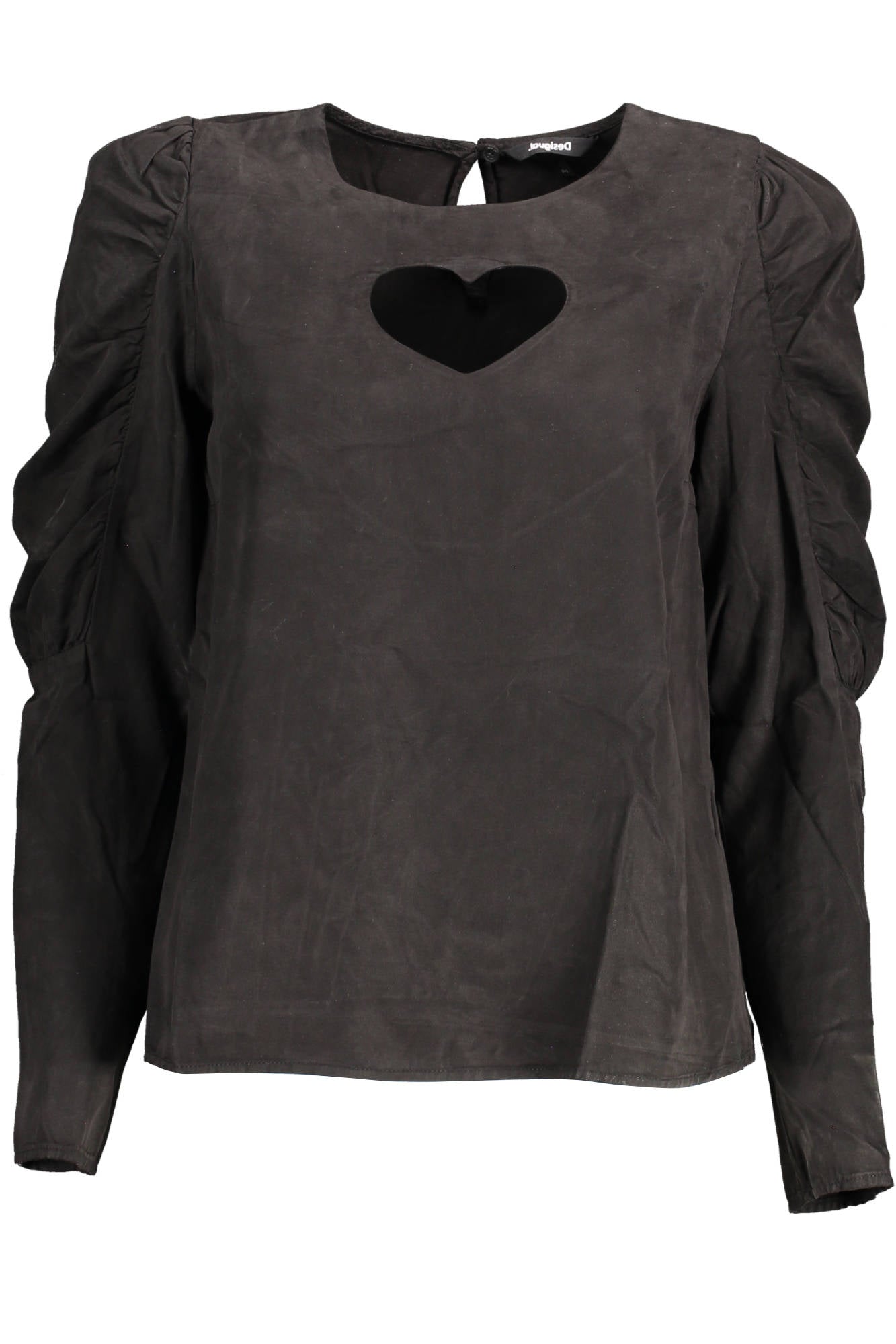 "DESIGUAL CAMICIA MANICHE LUNGHE DONNA NERO"