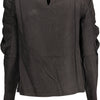 "DESIGUAL CAMICIA MANICHE LUNGHE DONNA NERO"
