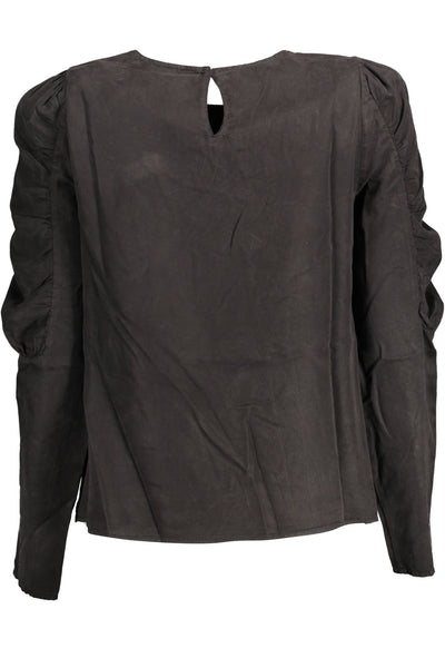 "DESIGUAL CAMICIA MANICHE LUNGHE DONNA NERO"