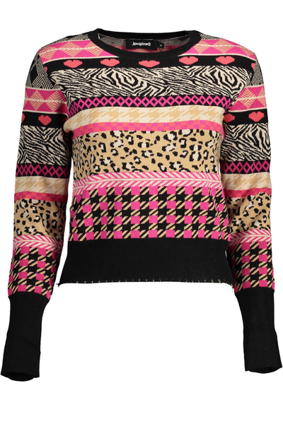 "DESIGUAL MAGLIA DONNA NERO"