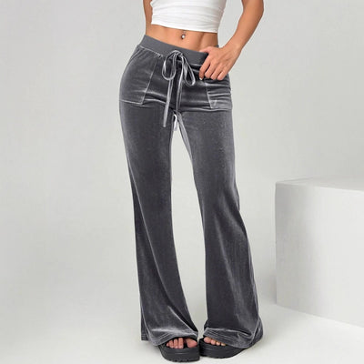 Women's Clothing Flared Trousers Commuting Figure Flattering Casual