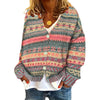 Ladies Versatile Multi-color Sweater Coat