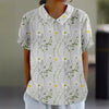 Pullover da donna a maniche corte stampato