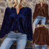 Casual Temperament Commute Button Long Sleeve Top
