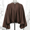 Round Neck Rhinestone Loose Solid Color Pullover Shirt