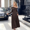 Women's High Waist Long Skirt Dress