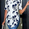 Top stampato da donna alla moda