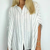 Camicia casual a righe a vestibilità ampia
