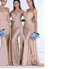 Abito da sposa elegante da sirena taglie forti monospalla