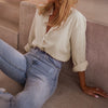 Blusa Cardigan a maniche lunghe casual da donna