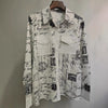 Nuova camicia da donna a maniche lunghe, casual, ampia e versatile, per tutte le stagioni, con tasche