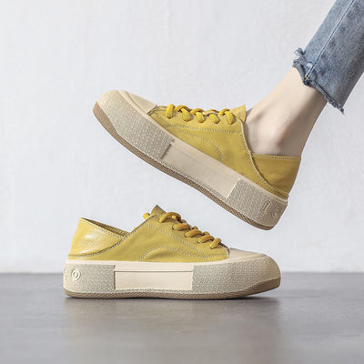 Thick Bottom All-matching Spring And Summer Flat Soft Bottom Not Tired Feet Wear Biscuits Pumps Casual Sneakers For Women