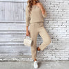 New Fashion Casual Loose Sweater Trousers Two-piece Set