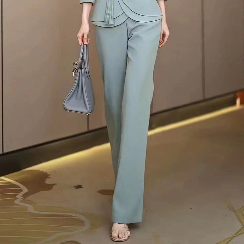 Summer New Bootcut Trousers Two-piece Set