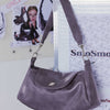 New Women's Underarm Purple Niche Crossbody Shoulder Bag
